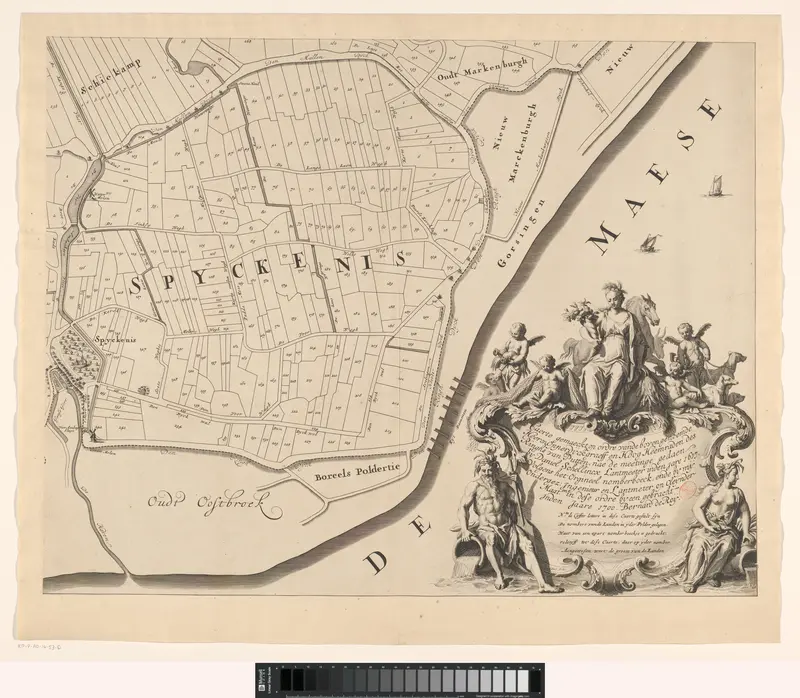 Kaart van de Ring van Putten (deel rechtsonder) Wall Art by Unknown - High-Resolution Digital Print