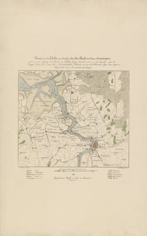 Kaart van de Schelde, 1832 Wall Art by Unknown - High-Resolution Digital Print