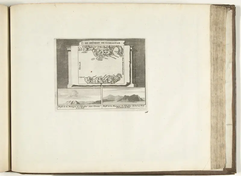 Kaart van de Straat van Gibraltar, 1726 Wall Art by Pieter van der Aa (I) - High-Resolution Digital Print