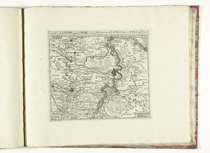 Kaart van de streek tussen Mannheim en Landau, ca. 1701-1713 Wall Art by Pieter van der Aa (I) - High-Resolution Digital Print