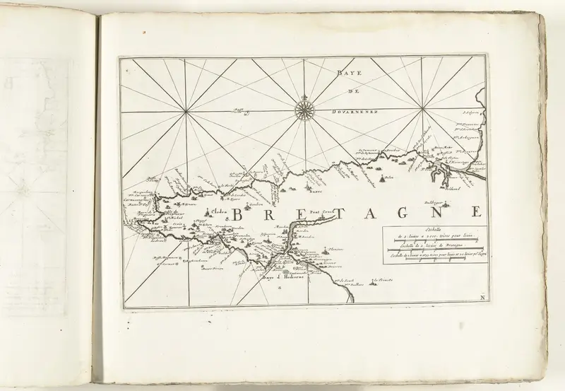 Kaart van de westkust van Bretagne, ca. 1702 Wall Art by unknown - High-Resolution Digital Print