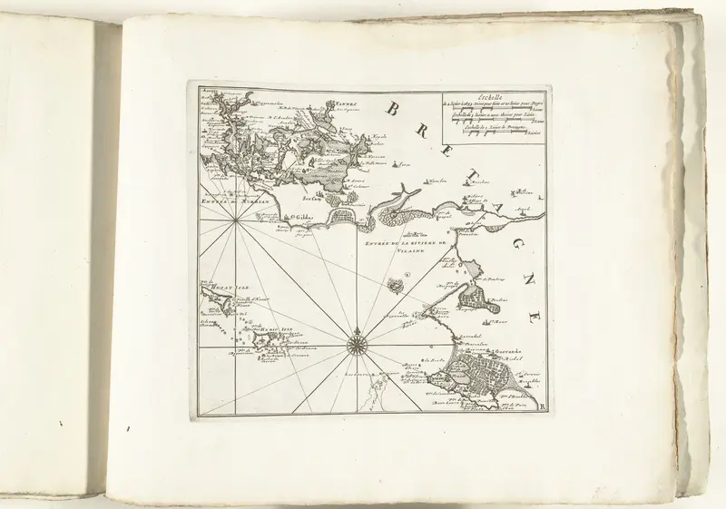 Kaart van de zuidkust van Bretagne bij Vannes, ca. 1702 Wall Art by Pieter Mortier (I) - High-Resolution Digital Print