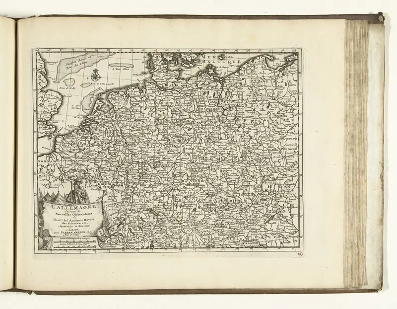 Kaart van Duitsland, 1726 Wall Art by anonymous - High-Resolution Digital Print