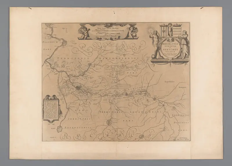 Kaart van een deel van Vlaanderen Wall Art by Henricus Hondius - High-Resolution Digital Print