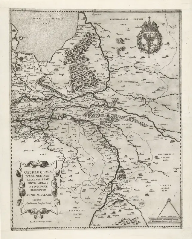 Kaart van Gelderland Wall Art by Unknown - High-Resolution Digital Print