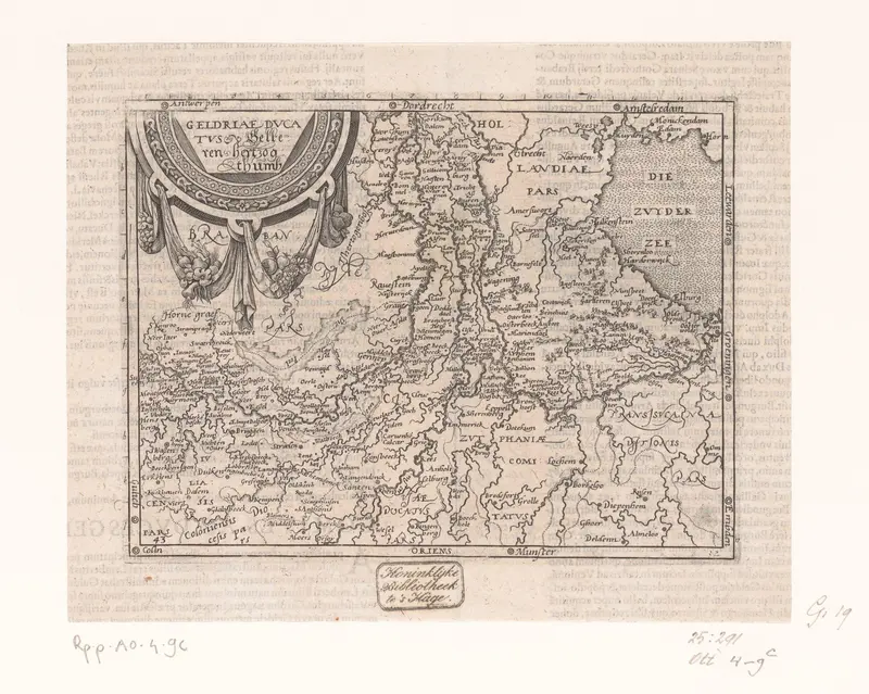 Kaart van Gelderland Wall Art by Frans Hogenberg - High-Resolution Digital Print