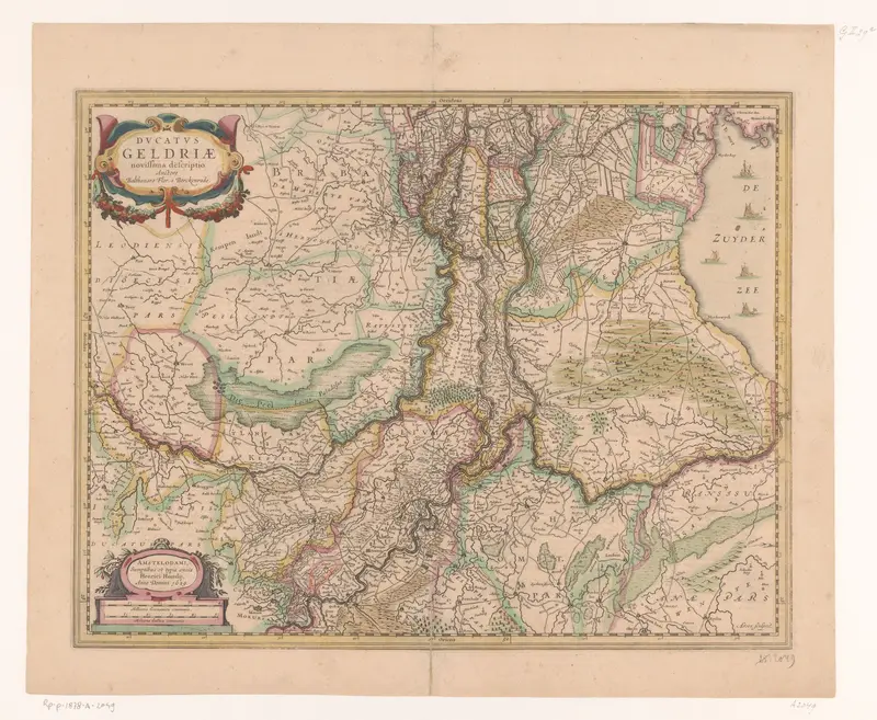 Kaart van Gelderland Wall Art by Johannes Janssonius - High-Resolution Digital Print