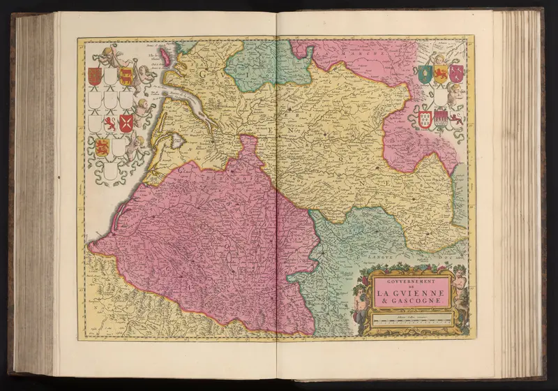 Kaart van Guyenne en Gascogne Wall Art by anonymous - High-Resolution Digital Print