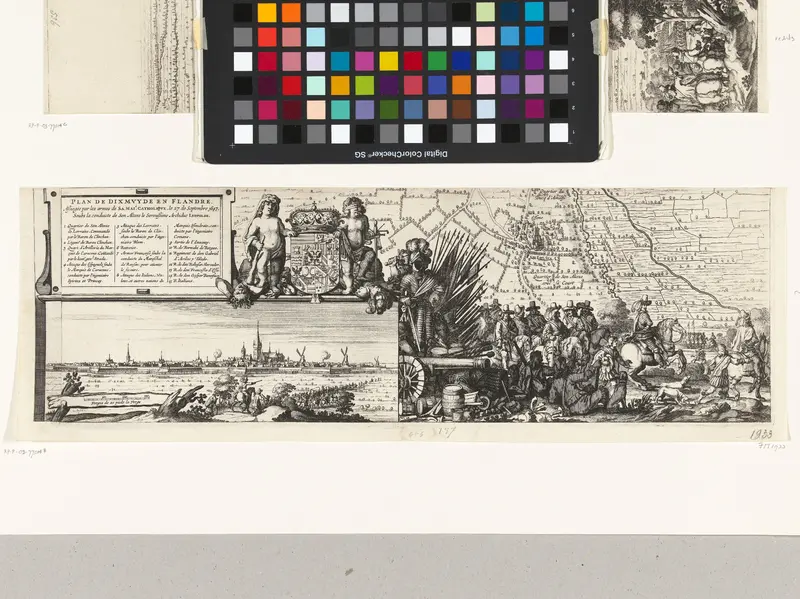 Kaart van het beleg van Diksmuide (onderblad), 1647 Wall Art by anonymous - High-Resolution Digital Print