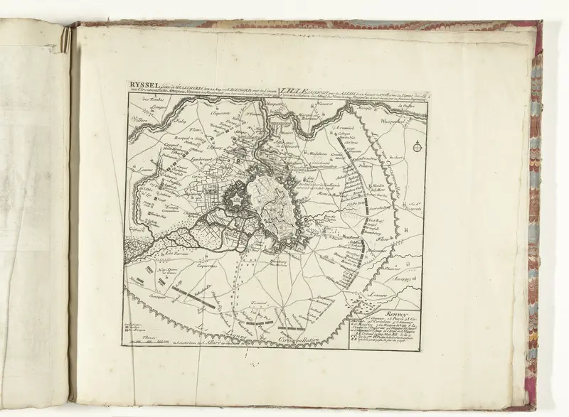 Kaart van het beleg van Rijssel, 1708 Wall Art by Pieter van der Aa (I) - High-Resolution Digital Print