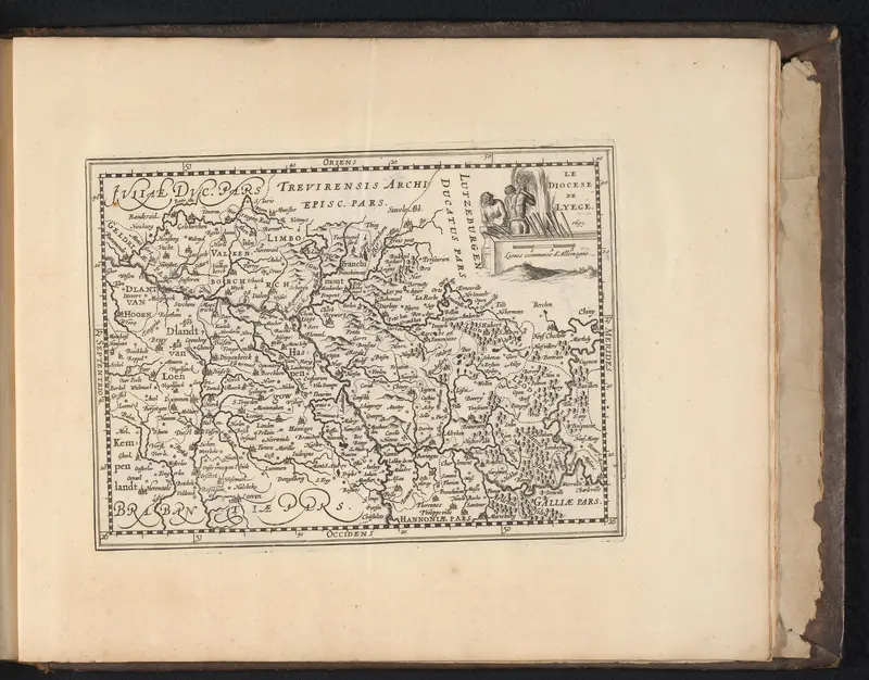 Kaart van het bisdom Luik, 1697 Wall Art by anonymous - High-Resolution Digital Print