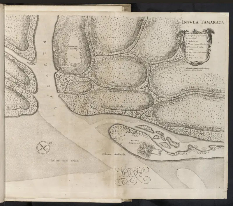 Kaart van het eiland Itamaracá met fort Oranje, ca. 1636-1644 Wall Art by Jan van Brosterhuyzen - High-Resolution Digital Print