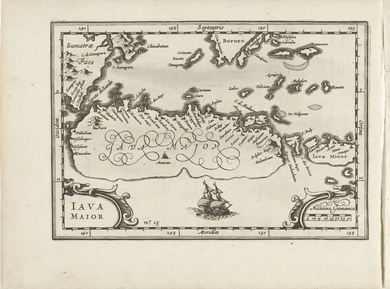 Kaart van het eiland Java, 1596 Wall Art by anonymous - High-Resolution Digital Print