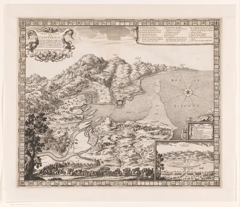 Kaart van het gebied rond het Île des Faisans Wall Art by L. Richer - High-Resolution Digital Print