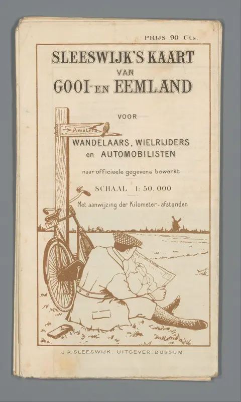 Kaart van het Gooi en Eemland Wall Art by Unknown - High-Resolution Digital Print