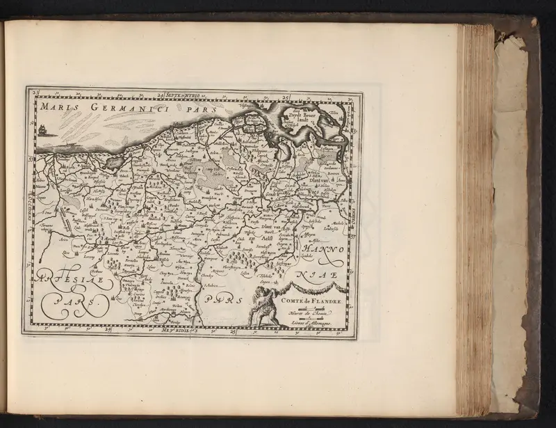 Kaart van het graafschap Vlaanderen, 1697 Wall Art by anonymous - High-Resolution Digital Print