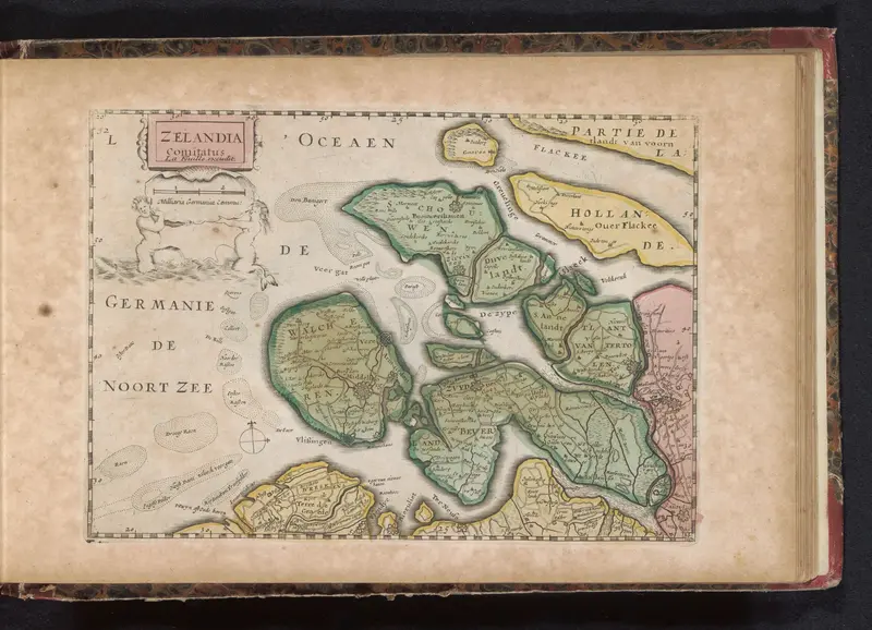 Kaart van het graafschap Zeeland Wall Art by anonymous - High-Resolution Digital Print