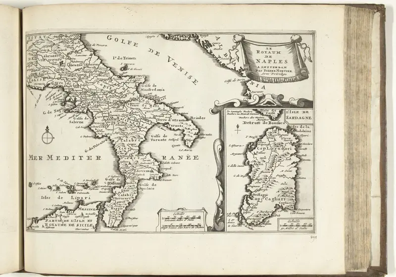 Kaart van het koninkrijk Napels, 1726 Wall Art by anonymous - High-Resolution Digital Print