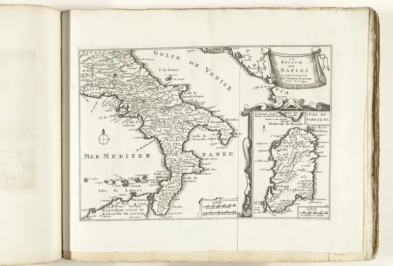 Kaart van het koninkrijk Napels, ca. 1702 Wall Art by anonymous - High-Resolution Digital Print