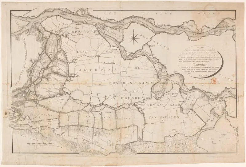 Kaart van het Land van Heusden en Altena Wall Art by Unknown - High-Resolution Digital Print