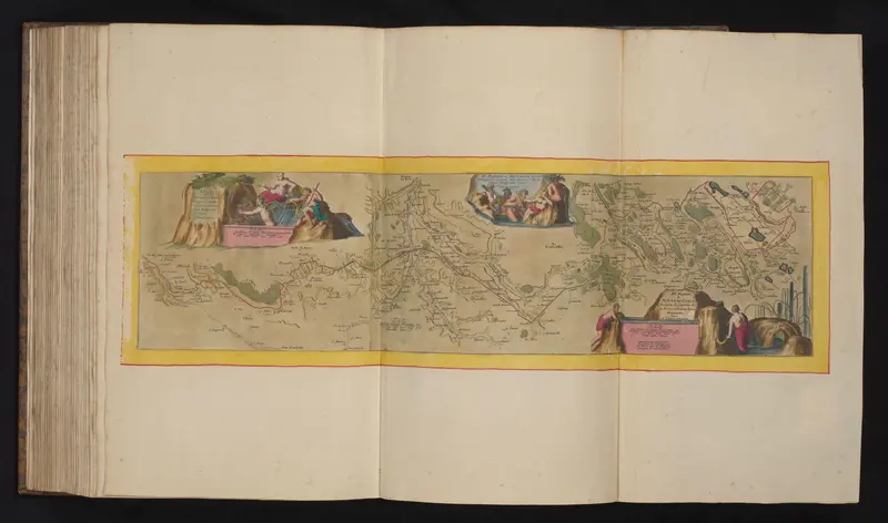 Kaart van het nieuwe kanaal van Pontgouin naar Versailles, ca. 1693-1696 Wall Art by Anna Beeck - High-Resolution Digital Print
