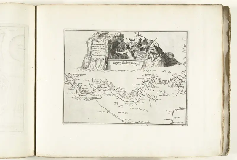 Kaart van het nieuwe kanaal van Pontgouin naar Versailles (deel I), ca. 1702 Wall Art by unknown - High-Resolution Digital Print