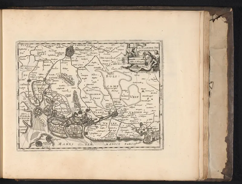 Kaart van het noorden van Vlaanderen, 1697 Wall Art by anonymous - High-Resolution Digital Print