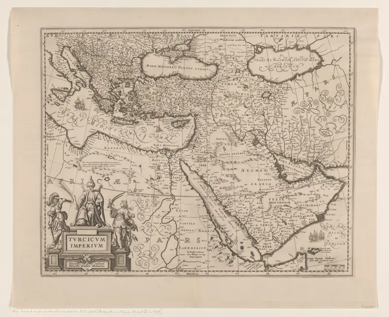 Kaart van het Ottomaanse Rijk Wall Art by anonymous - High-Resolution Digital Print