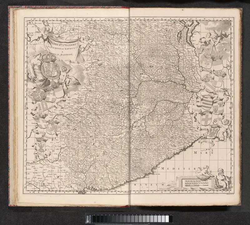 Kaart van het strijdtoneel in Piemonte en Savoye, ca. 1688-1697 Wall Art by Isaac van der Kloot - High-Resolution Digital Print
