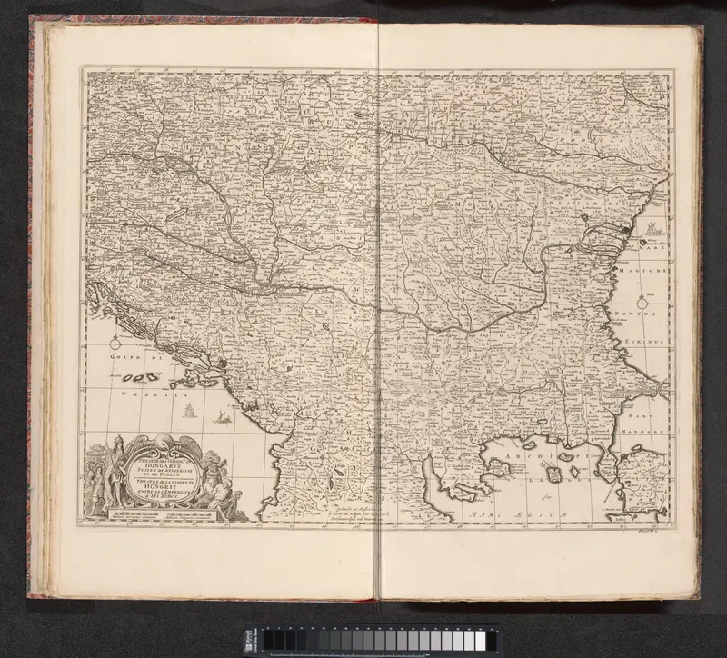 Kaart van het strijdtoneel tegen de Turken in Hongarije, ca. 1683-1695 Wall Art by anonymous - High-Resolution Digital Print