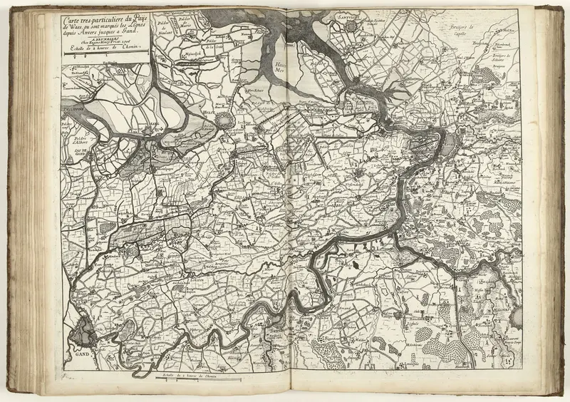 Kaart van het Waasland, 1706 Wall Art by Unknown - High-Resolution Digital Print