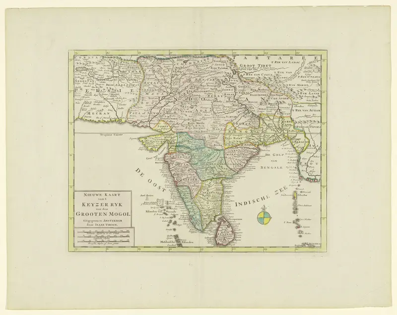 Kaart van India Wall Art by Unknown - High-Resolution Digital Print