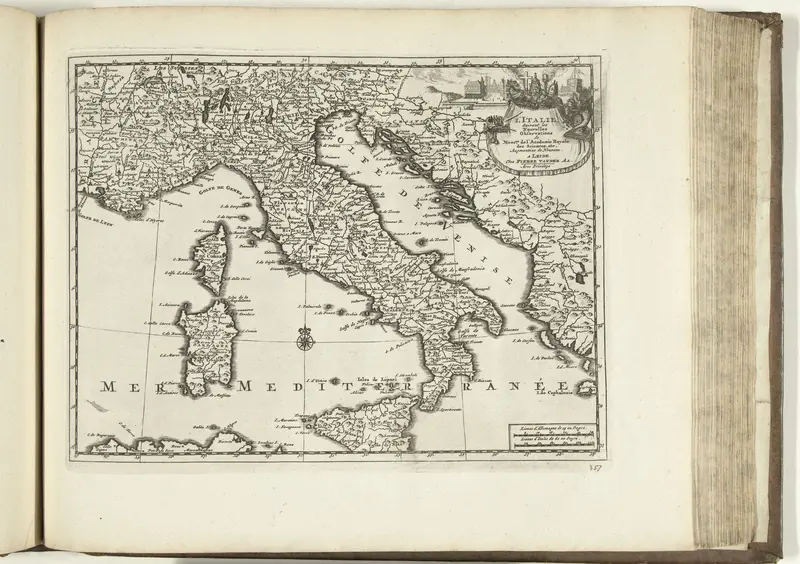 Kaart van Italië, 1726 Wall Art by anonymous - High-Resolution Digital Print
