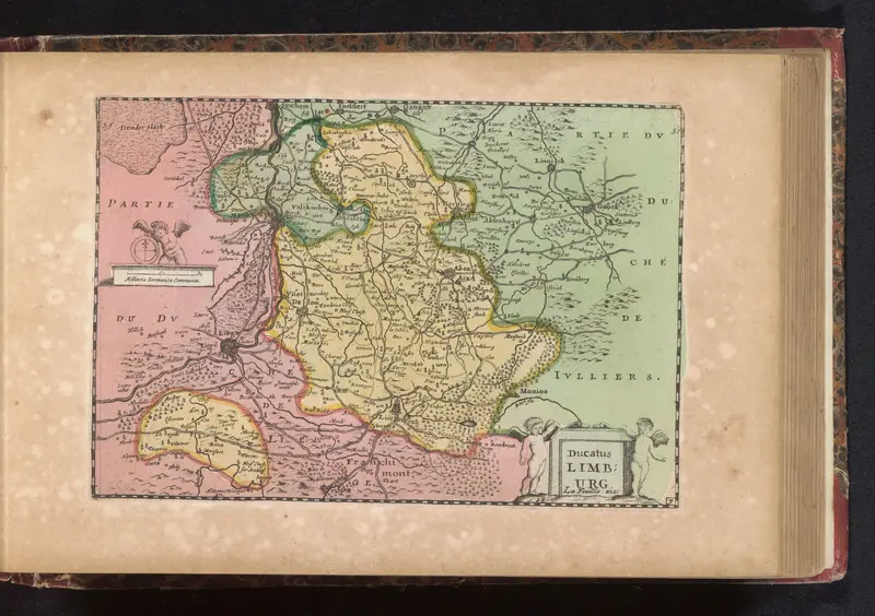 Kaart van Limburg Wall Art by anonymous - High-Resolution Digital Print