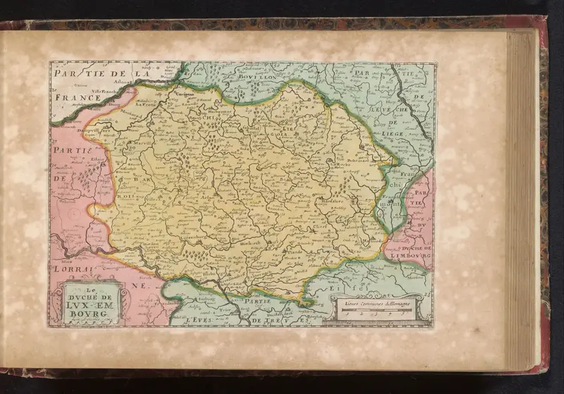 Kaart van Luxemburg Wall Art by anonymous - High-Resolution Digital Print