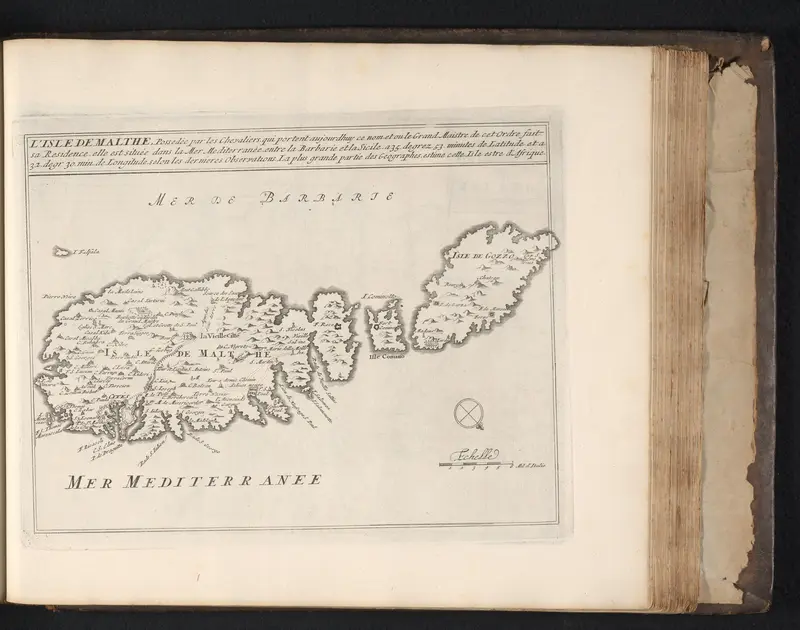 Kaart van Malta, ca. 1695 Wall Art by Lodewijk XIV (koning van Frankrijk) - High-Resolution Digital Print