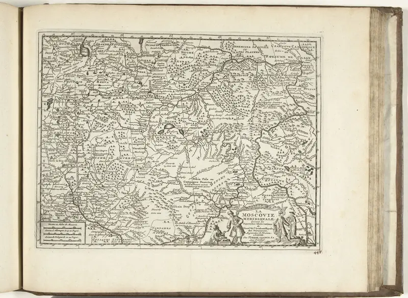 Kaart van Moskovië, 1726 Wall Art by anonymous - High-Resolution Digital Print