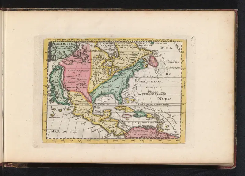 Kaart van Noord-Amerika Wall Art by anonymous - High-Resolution Digital Print