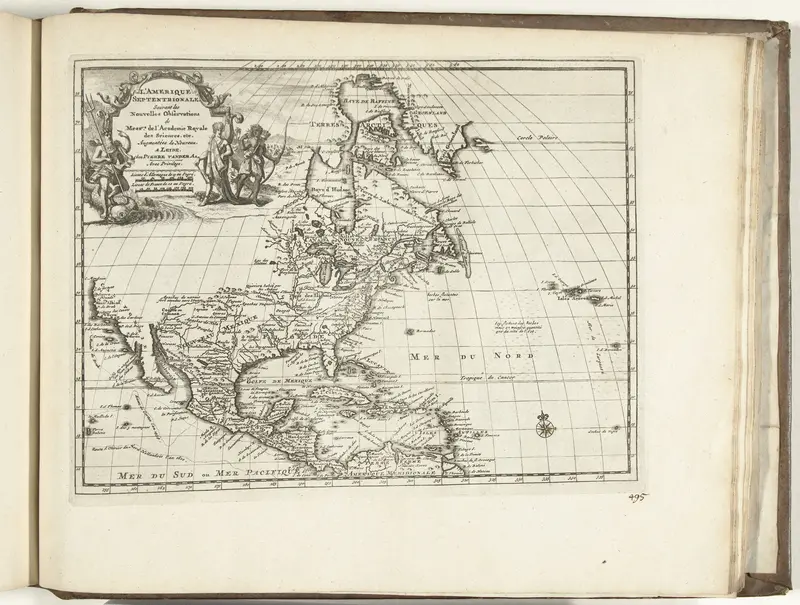 Kaart van Noord- en Centraal Amerika, 1726 Wall Art by anonymous - High-Resolution Digital Print