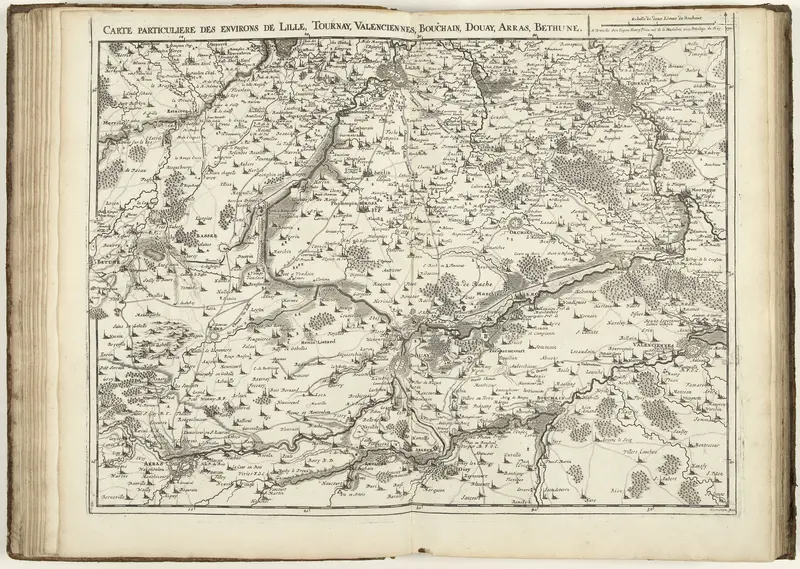Kaart van Noord-Frankrijk, 1711 Wall Art by Unknown - High-Resolution Digital Print