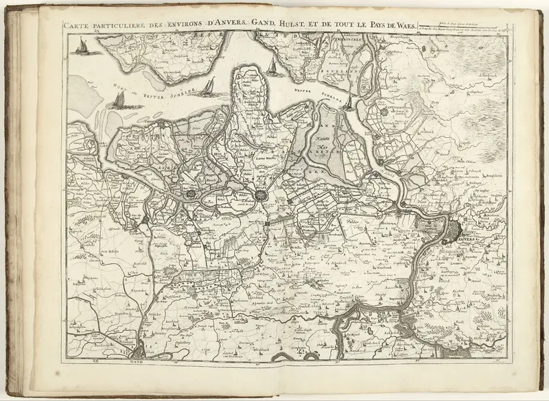 Kaart van Noord-Vlaanderen, 1708 Wall Art by Unknown - High-Resolution Digital Print