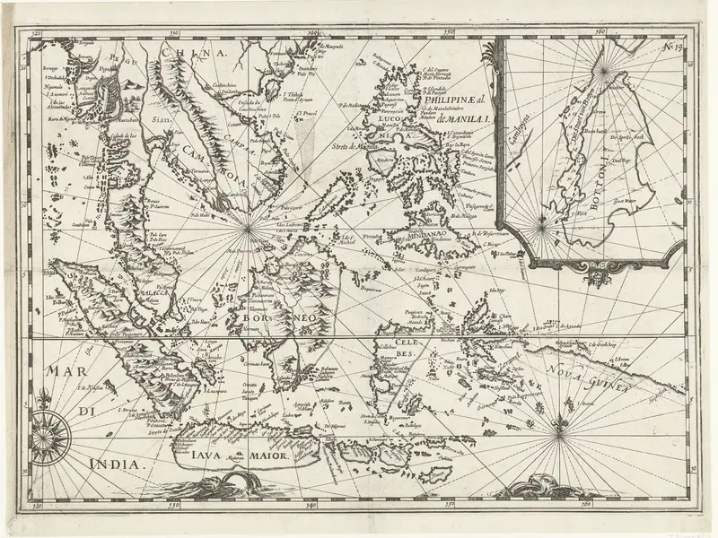 Kaart van Oost-Indië, 1616 Wall Art by anonymous - High-Resolution Digital Print