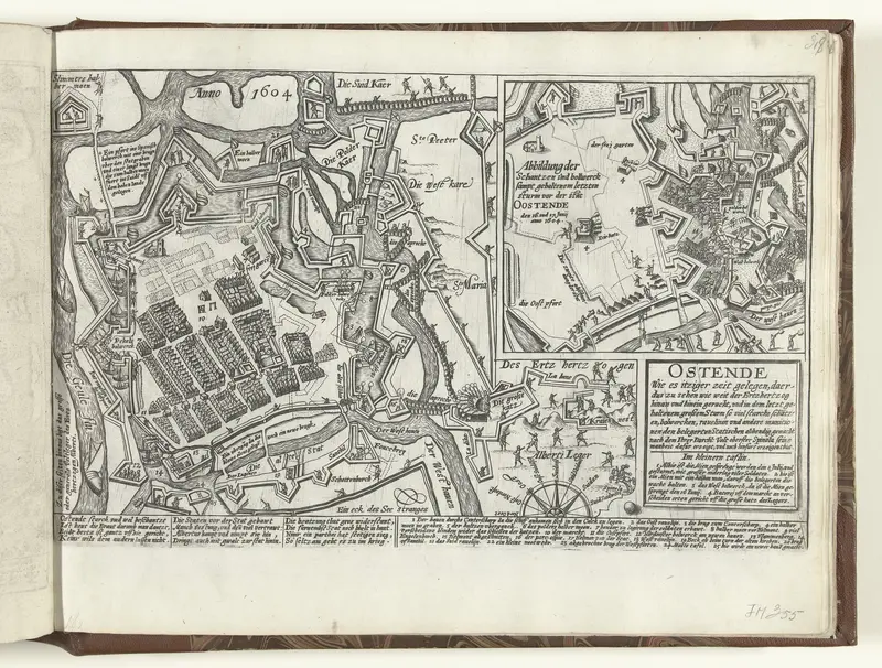 Kaart van Oostende, 1604 Wall Art by Unknown - High-Resolution Digital Print
