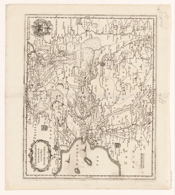 Kaart van Overijssel Wall Art by Caspar Merian - High-Resolution Digital Print