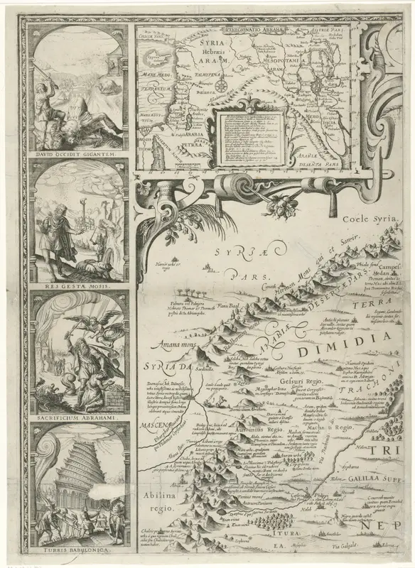Kaart van Palestina Wall Art by Nicolaes van Geelkercken - High-Resolution Digital Print