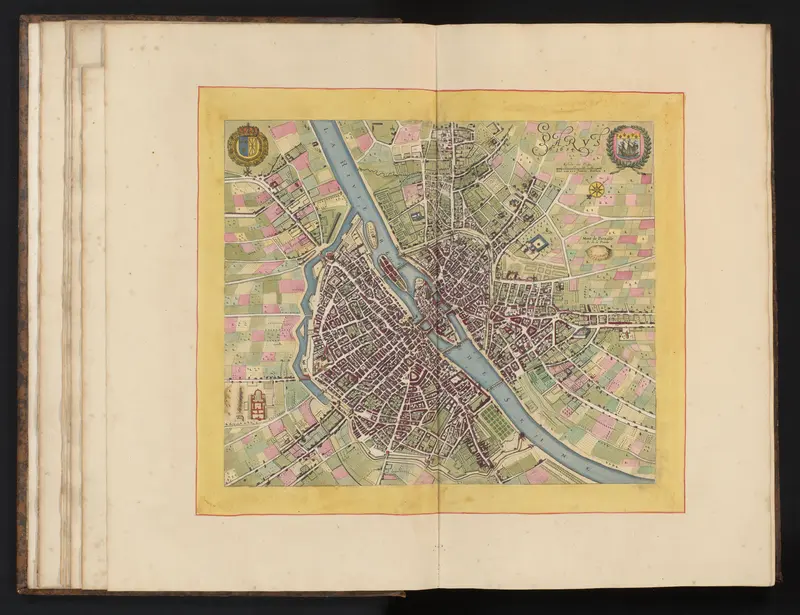 Kaart van Parijs, 1654 Wall Art by Matthäus Merian (II) - High-Resolution Digital Print