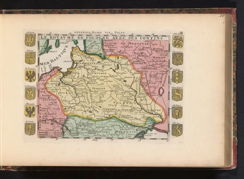 Kaart van Polen Wall Art by anonymous - High-Resolution Digital Print