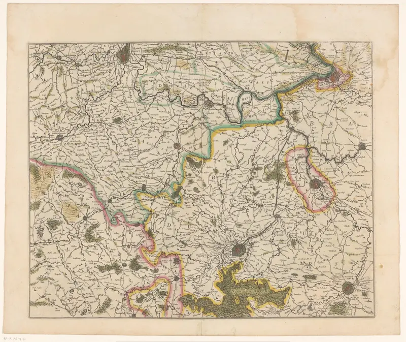 Kaart van Rijks-Vlaanderen Wall Art by Henricus Hondius - High-Resolution Digital Print