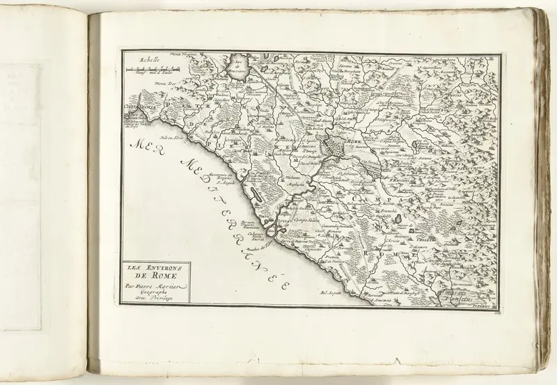 Kaart van Rome en omgeving, ca. 1702 Wall Art by anonymous - High-Resolution Digital Print