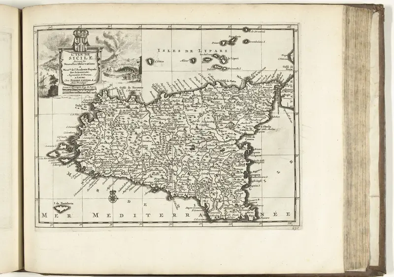 Kaart van Sicilië, 1726 Wall Art by anonymous - High-Resolution Digital Print